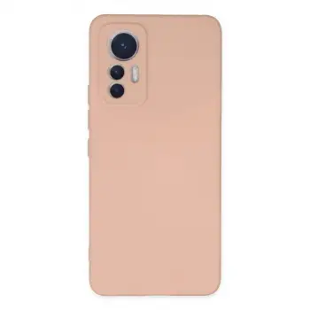 Mi 12 Lite Kılıf Nano içi Kadife Silikon - Pudra