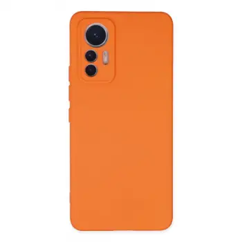 Mi 12 Lite Kılıf Nano içi Kadife Silikon - Turuncu