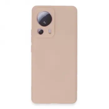 Mi 13 Lite Kılıf Nano içi Kadife Silikon - Pudra