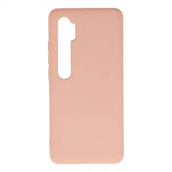 Mi Note 10 Lite Kılıf Nano içi Kadife Silikon - Pudra