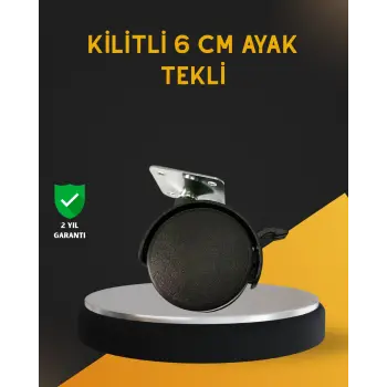 Mobilya İçin Kilitli 6 cm Ayak Tekli Satış