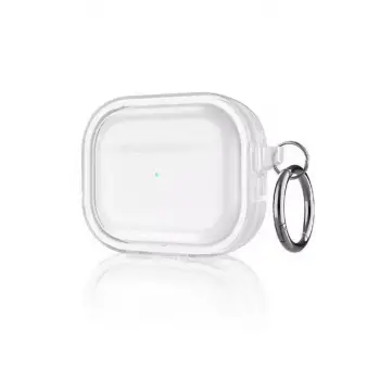 Movenchy Apple Airpods Pro 2 (2.nesil) Shiny Şeffaf Kılıf - Beyaz