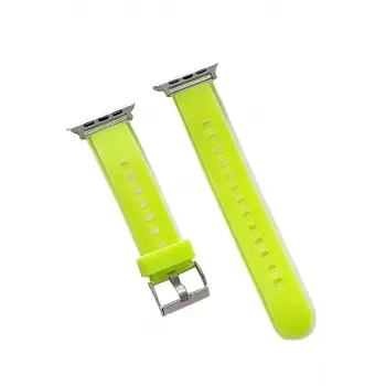 Movenchy Apple Watch 38mm Jelly Silikon Kordon - Yeşil