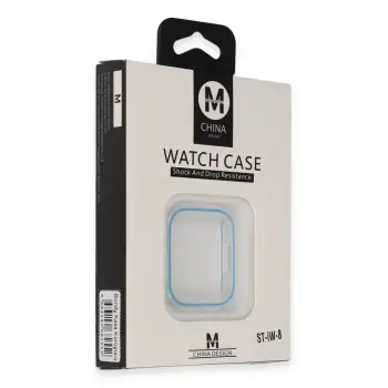 Movenchy Apple Watch 45mm Bondy Kasa Koruyucu - Mavi