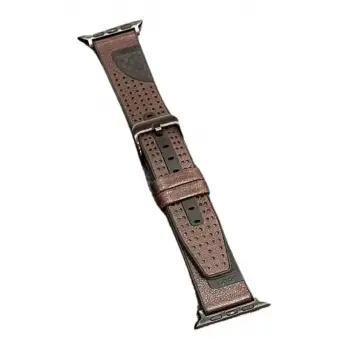 Movenchy Apple Watch 45mm Buff Deri Kordon - Kahverengi