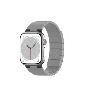 Movenchy Apple Watch 45mm Carbon Steel Kordon - Yıldız Işığı