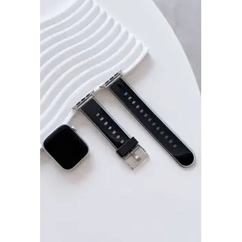 Movenchy Watch 45mm Jelly Silikon Kordon - Siyah