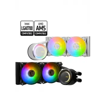 MSI MAG CORELIQUID E240 ARGB LED 240MM SIVI SOĞUTMA