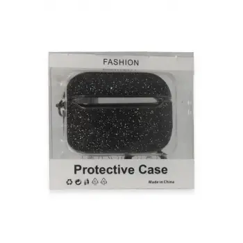 Newface Airpods Pro (1.nesil) Spell Simli Kılıf - Siyah