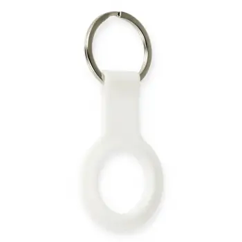 Newface Airtag Silikon Kılıf - Beyaz