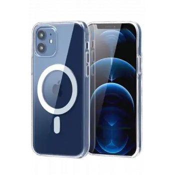 Newface Apple iPhone 11 Combo Sert Şeffaf Magsafe Kapak - Şeffaf