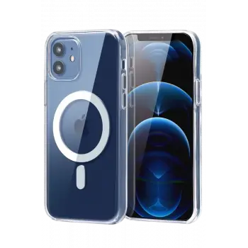 Newface Apple iPhone 11 Combo Sert Şeffaf Magsafe Kapak - Şeffaf