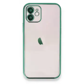 Newface Apple iPhone 11 Kılıf Razer Lensli Silikon - Yeşil