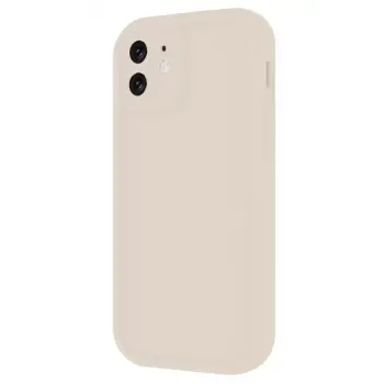 Newface Apple iPhone 11 Kılıf Viera Silikon - Krem