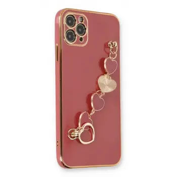 Newface Apple iPhone 11 Pro Kılıf Esila Silikon - Kırmızı