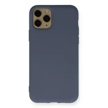 Newface Apple iPhone 11 Pro Kılıf Nano içi Kadife Silikon - Gri