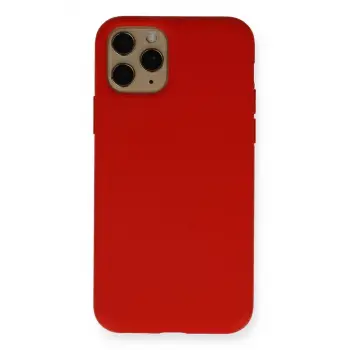 Newface Apple iPhone 11 Pro Kılıf Nano içi Kadife Silikon - Kırmızı