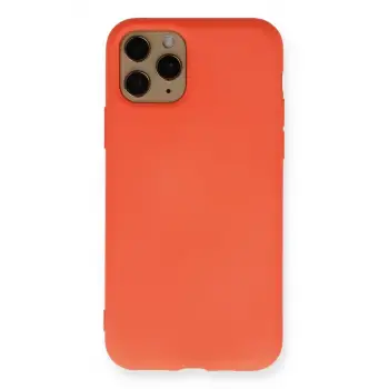 Newface Apple iPhone 11 Pro Kılıf Nano içi Kadife Silikon - Turuncu