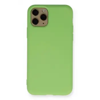 Newface Apple iPhone 11 Pro Kılıf Nano içi Kadife Silikon - Yeşil