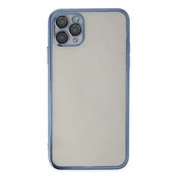 Newface Apple iPhone 11 Pro Kılıf Razer Lensli Silikon - Açık Mavi