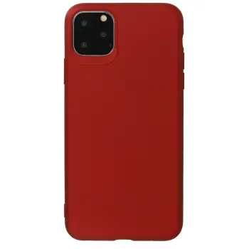 Newface Apple iPhone 11 Pro Max Kılıf First Silikon - Bordo