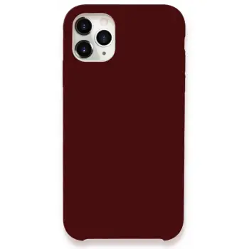 Newface Apple iPhone 11 Pro Max Kılıf Lansman Legant Silikon - Bordo