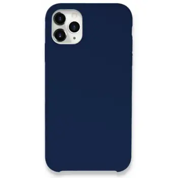Newface Apple iPhone 11 Pro Max Kılıf Lansman Legant Silikon - Lacivert