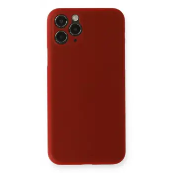 Newface Apple iPhone 11 Pro Max Kılıf PP Ultra İnce Kapak - Kırmızı