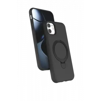 Newface Apple iPhone 11 Regal Magsafe Standlı Kapak - Titan Gri