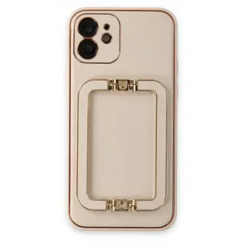 Newface Apple iPhone 12 Kılıf Coco Elit Kapak - Gold