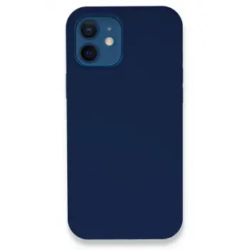 Newface Apple iPhone 12 Kılıf Lansman Legant Silikon - Lacivert