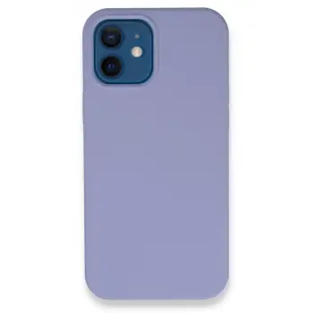 Newface Apple iPhone 12 Kılıf Lansman Legant Silikon - Lila