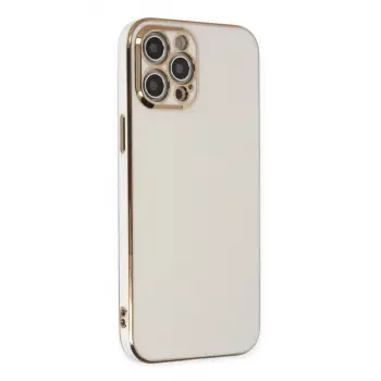 Newface Apple iPhone 12 Pro Kılıf Volet Silikon - Beyaz