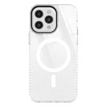 Newface Apple iPhone 12 Pro Max Kılıf Beta Magneticsafe Silikon - Şeffaf