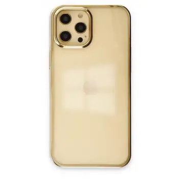 Newface Apple iPhone 12 Pro Max Kılıf Element Silikon - Gold