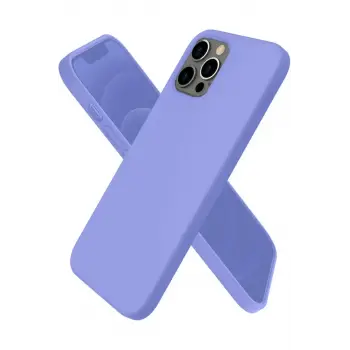 Newface Apple iPhone 12 Pro Max Kılıf First Silikon - Mor