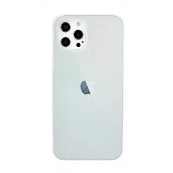 Newface Apple iPhone 12 Pro Max Kılıf Karbon PP Silikon - Şeffaf