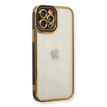 Newface Apple iPhone 12 Pro Max Kılıf Liva Lens Silikon - Siyah