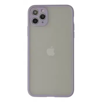 Newface Apple iPhone 12 Pro Max Kılıf Montreal Silikon Kapak - Mor