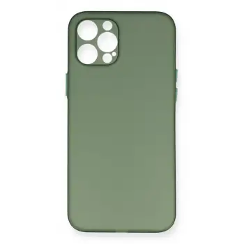 Newface Apple iPhone 12 Pro Max Kılıf PP Ultra İnce Kapak - Yeşil