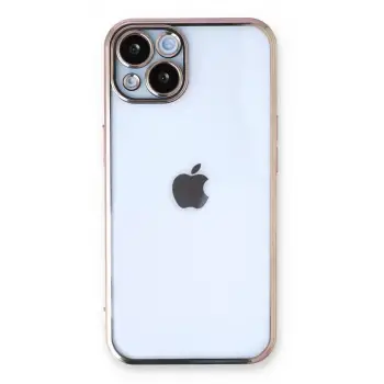 Newface Apple iPhone 13 Kılıf Razer Lensli Silikon - Gold