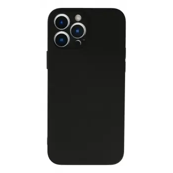 Newface Apple iPhone 13 Pro Kılıf Nano içi Kadife Silikon - Siyah