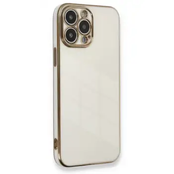 Newface Apple iPhone 13 Pro Kılıf Volet Silikon - Beyaz