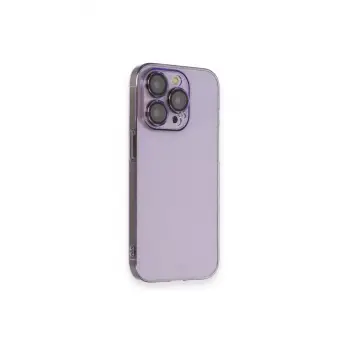 Newface Apple iPhone 13 Pro Max Kılıf Armada Lensli Kapak - Lila