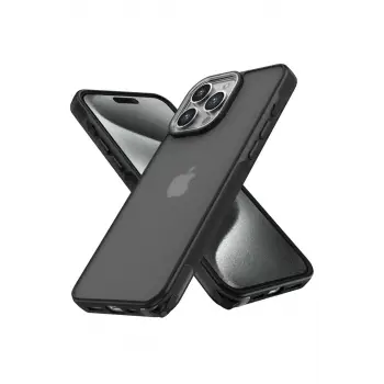 Newface Apple iPhone 13 Pro Max Kılıf Elegant Kapak - Siyah
