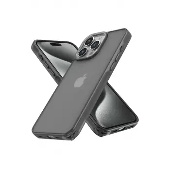 Newface Apple iPhone 13 Pro Max Kılıf Elegant Kapak - Titan Gri