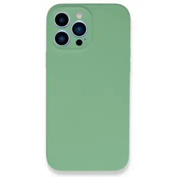 Newface Apple iPhone 13 Pro Max Kılıf Lansman Legant Silikon - Yeşil