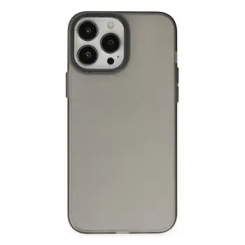 Newface Apple iPhone 13 Pro Max Kılıf Modos Metal Kapak - Siyah