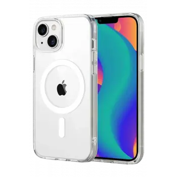 Newface Apple iPhone 14 Combo Sert Şeffaf Magsafe Kapak - Şeffaf