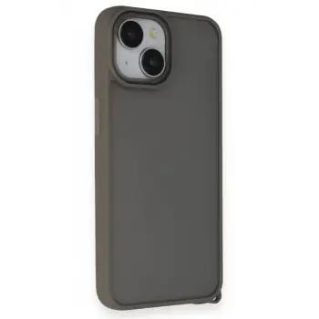 Newface Apple iPhone 14 Kılıf Elegant Kapak - Titan Gri